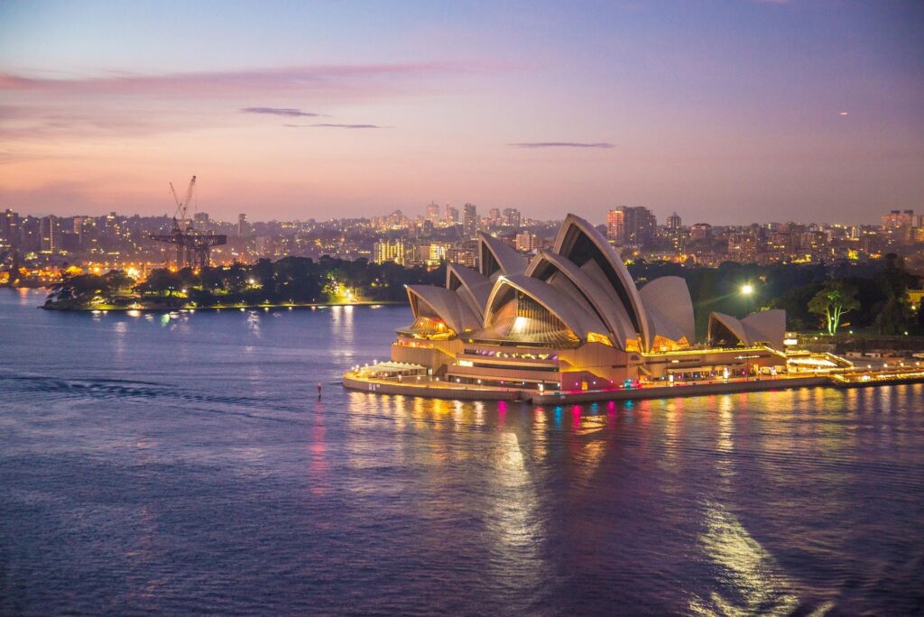 A stunning view of the Sydney Opera House.