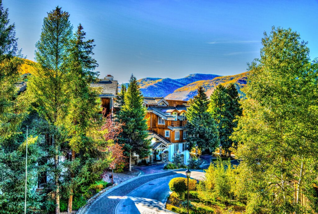 Scenic view of Aspen, Colorado.