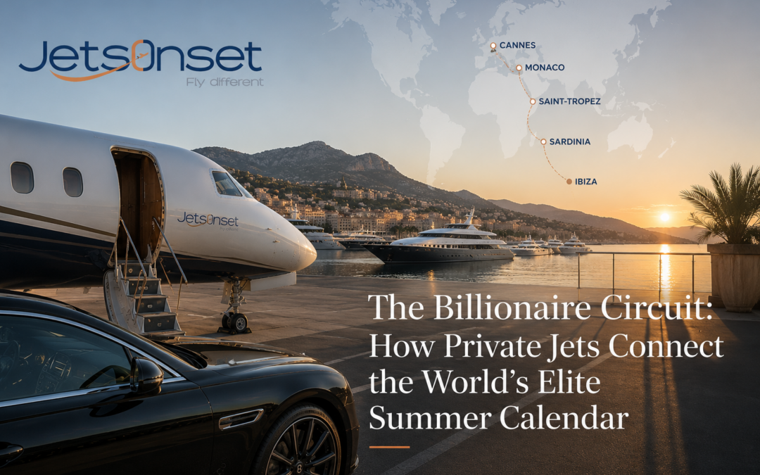 The Billionaire Circuit: How Private Jets Connect the World's Elite Summer Calendar